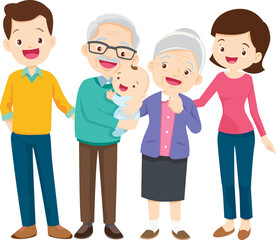 big family happy Portrait