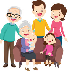 big family happy Portrait