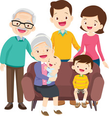 big family happy Portrait