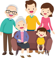 big family happy Portrait