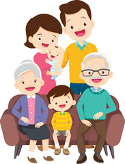 big family happy Portrait