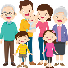 big family happy Portrait