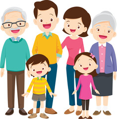 big family happy Portrait
