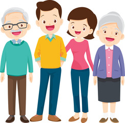 big family happy Portrait