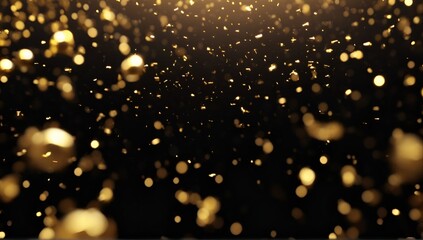 Luminous gold grain powder background.