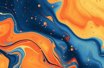 Vibrant Abstract Art with Fluid Patterns