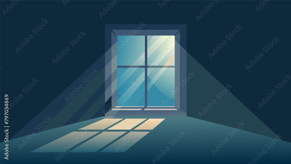 Poster natural light pours in through a small window casting soft shadows and adding to the calm and serene