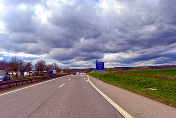 A81 Stuttgart Richtung Singen vor Rottweil