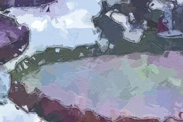 Oil paintings and various flowers, lotus leaves, lotus ponds, and sunflowers are beautiful