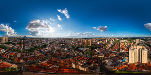 Aerial view of the city of Ribeirão Preto, from Vila Seixas