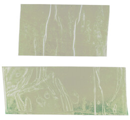 Transparent scotch tape texture, isolated fragments