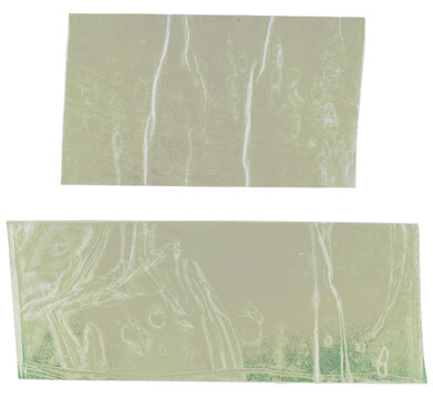 Transparent scotch tape texture, isolated fragments
