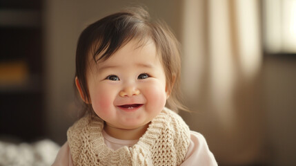 笑顔の赤ちゃん