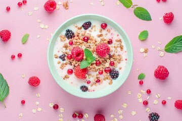 Cereal and milk at breakfast create delicious meal choices, supported by muesli and sweet pantry items that enhance the breakfast experience.