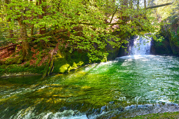 Grosser Wasserfall im Eistobel im Westallgäu (Bayern)