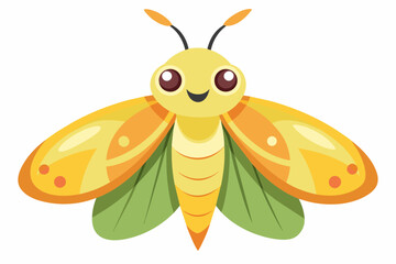 comet butterfly cartoon vector illustration