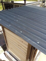Black Asphalt Roof Panelling Construction