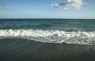 Sea view from Aegina island, Ionian Islands, Greek islands, Greece, Europe