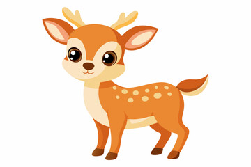 deer cartoon vector illustration