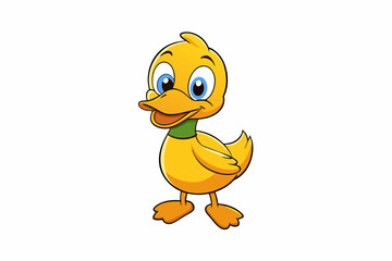 duck cartoon vector illustration