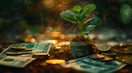 electronic circuit board with money