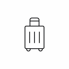 luggage baggage load vacancy trip airport icon