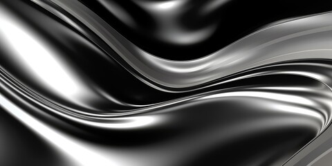 Obraz premium Abstract Silver Waves Background