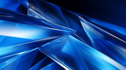 Abstract Blue Crystal Background