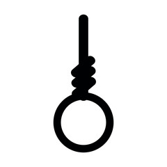 suicide, simple vector hanging rope, illustration suicide