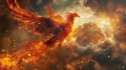 The Phoenix rises again, leaving behind its broken state.