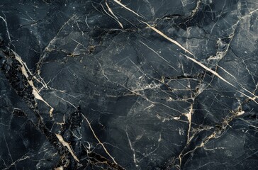 Elegant black marble texture with natural patterns