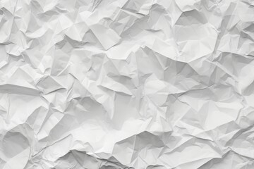 Close-up of crumpled white paper texture