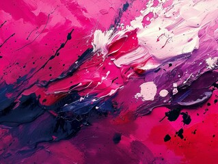 Vibrant Abstract Acrylic Painting