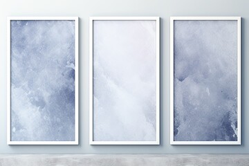 Crisp Winter Frost Gradients: Elegant Ice Mix Minimal Poster Design