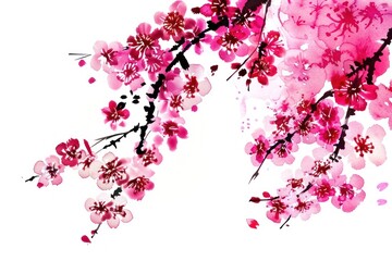 Sakura Japanese minimal chandelier blossom flower.