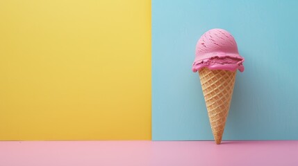 Colorful Ice Cream Studio Shots Generative AI