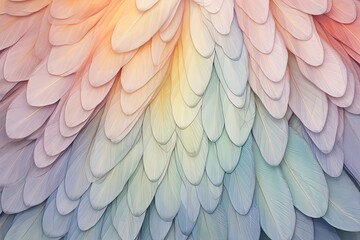 Fototapeta premium Ethereal Fairy Wing Gradients Art Print - Gossamer Wing Pattern Delight