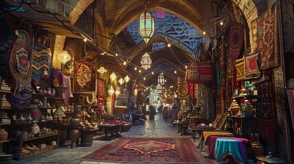 Discover treasures from faraway places at a bustling bazaar. From vibrant textiles to aromatic spices, immerse yourself in a world of exotic delights.