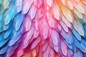 Fototapeta premium Ethereal Fairy Wing Gradients vibrant artwork, fairy pattern