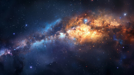 Fototapeta premium Ethereal Cinematic Cosmos Unveiling Sophisticated Universes