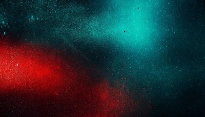 a grainy abstract background with red dark grey and cyan lights