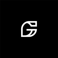 Letter GC or G  and leaf logo concept vector