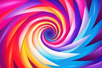 Optical Illusion Spiral Gradients Hypnotic Advertising Banner