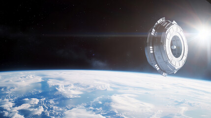 Dawn of Space Exploration: Orbital Module - obrazy, fototapety, plakaty
