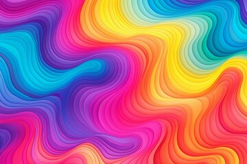 Obraz premium Psychedelic Acid Trip Gradients - Vibrant Colorful Hallucinogenic Wallpaper Design