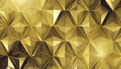 abstract geometric triangulated vector background with golden color tone