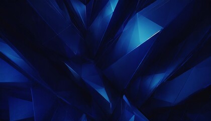 abstract dark blue 3d polygonal geometric shapes shiny background ideal for desktop wallpaper or technology concept cover design