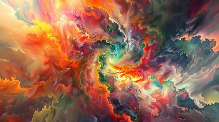 Colorful shapes dance across the canvas, creating a vibrant masterpiece.