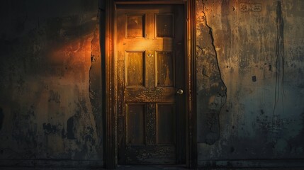 Spooky cellar door