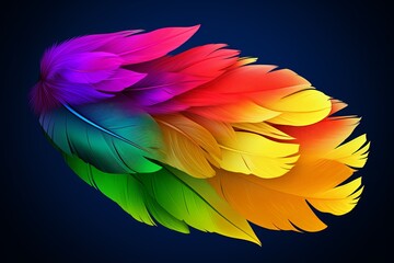 Vibrant Parrot Feather Gradients: Bird-Themed Educational App Interface